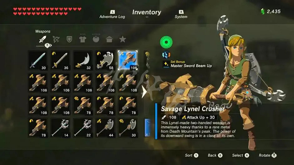 《塞爾達傳說曠野之息》什麽武器好用？最強武器排行榜分享