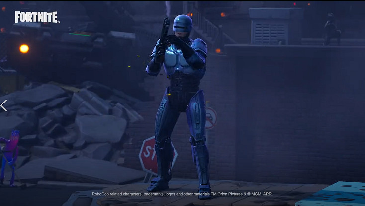 熱血沸騰!《堡壘之夜》連動經典科幻電影《機械戰警》