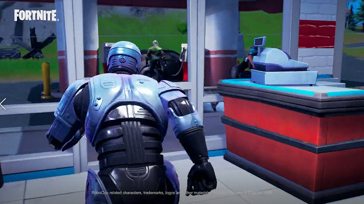 熱血沸騰!《堡壘之夜》連動經典科幻電影《機械戰警》