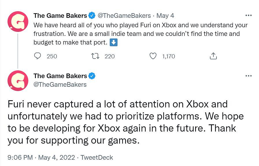 Furi全平台更新唯獨冷落Xbox版 廠商：Xbox上賣不動!