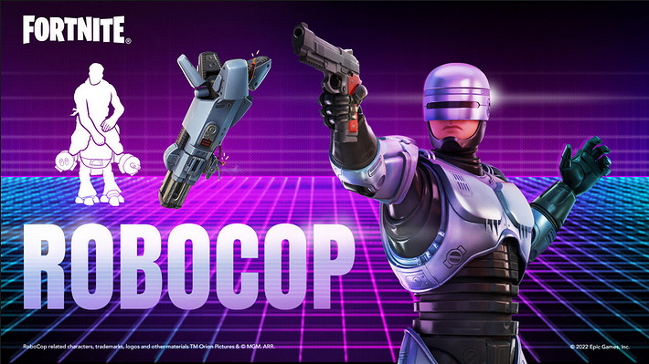 經典科幻角色機械戰警現已加入《要塞英雄》