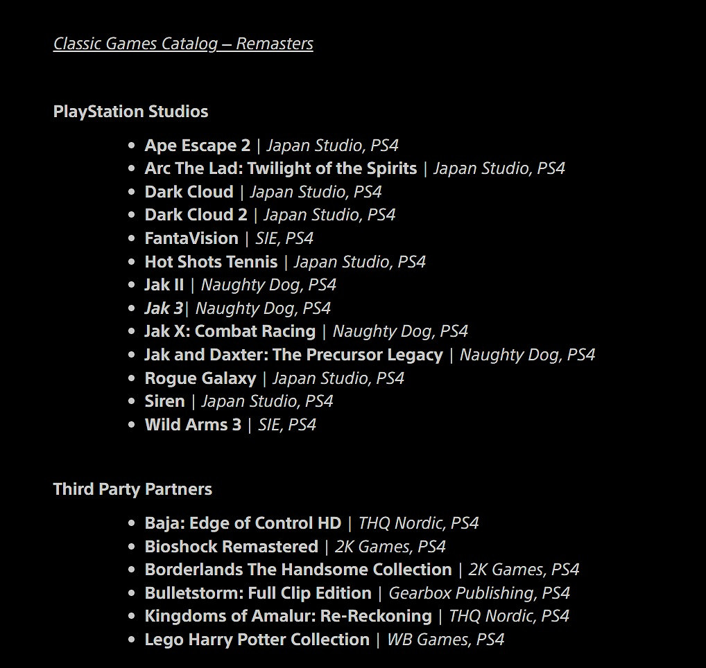 育碧+Classics將加入PS Plus 首發共27款遊戲 育碧+Classics將加入PS Plus 首發共27款遊戲