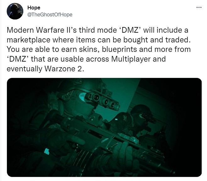 傳聞：《決勝時刻：現代戰爭2》內建拍賣行可交易皮膚