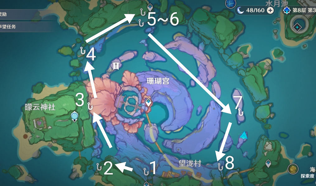 《原神》海祈島盜寶團圖案在哪？海祈島盜寶團圖案位置分享