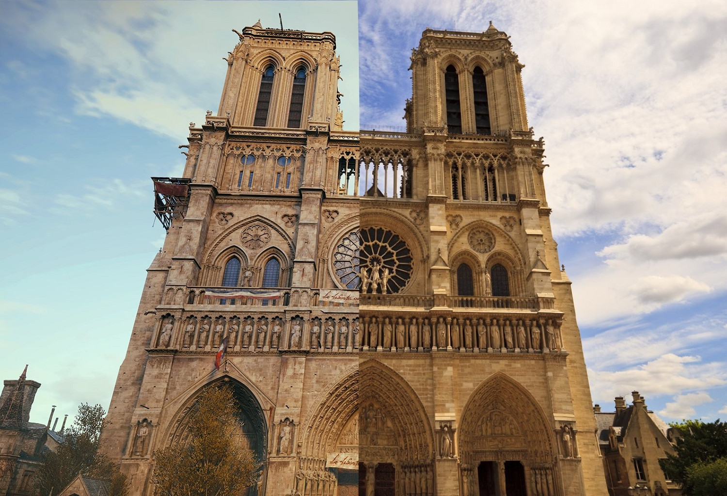 育碧發圖提問：玩家能分辨哪邊是遊戲哪邊是現實嗎？