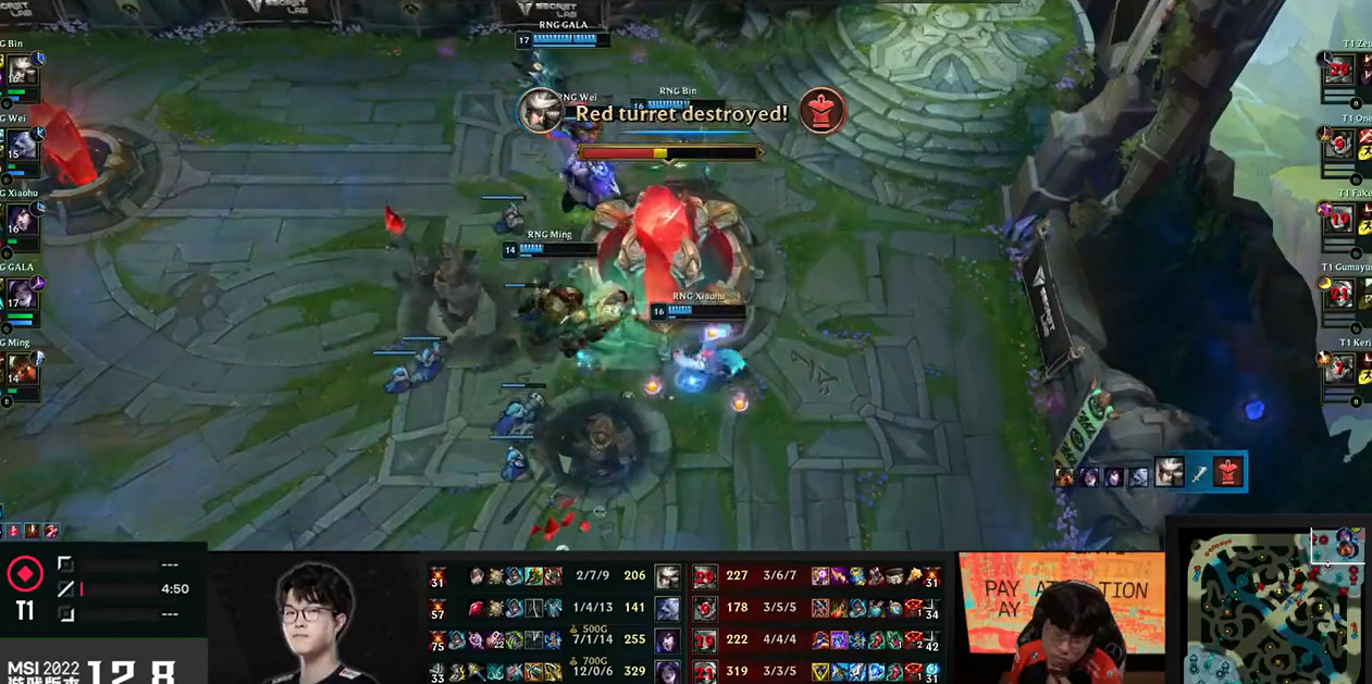 GALA再斬四殺!《LOL》MSI對抗賽RNG1:0戰勝T1! GALA再斬四殺!《LOL》MSI對抗賽RNG1:0戰勝T1!