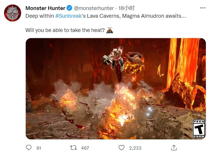 《怪獵 崛起》曙光DLC新展示:熔翁龍 千刃龍 冰人魚龍 《怪獵 崛起》曙光DLC新展示:熔翁龍 千刃龍 冰人魚龍