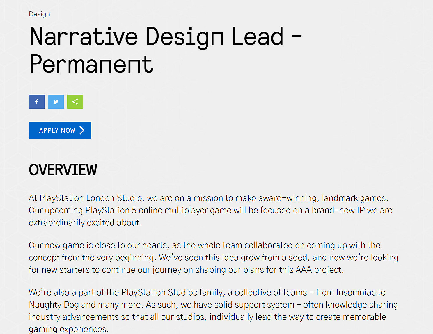 索尼倫敦工作室正為PS5打造即時服務遊戲 幻想題材