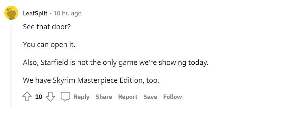 《星空之地》泄露圖引發玩家躁動:有門!能開的門! 《星空之地》泄露圖引發玩家躁動:有門!能開的門!