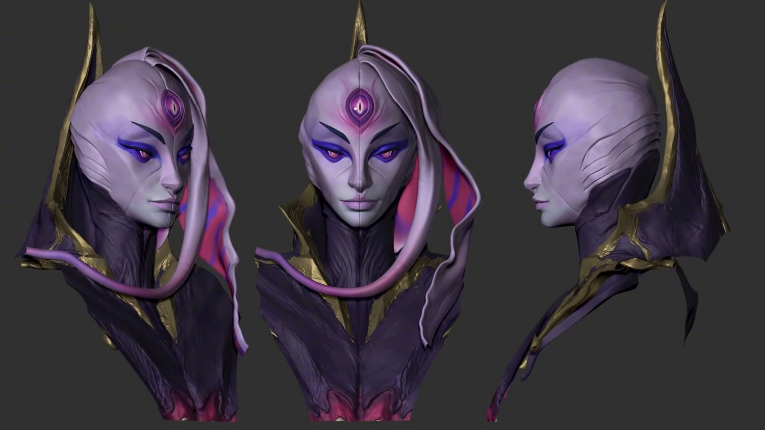 畫面略重口！《英雄聯盟》虛空女皇卑爾維斯設計稿公布