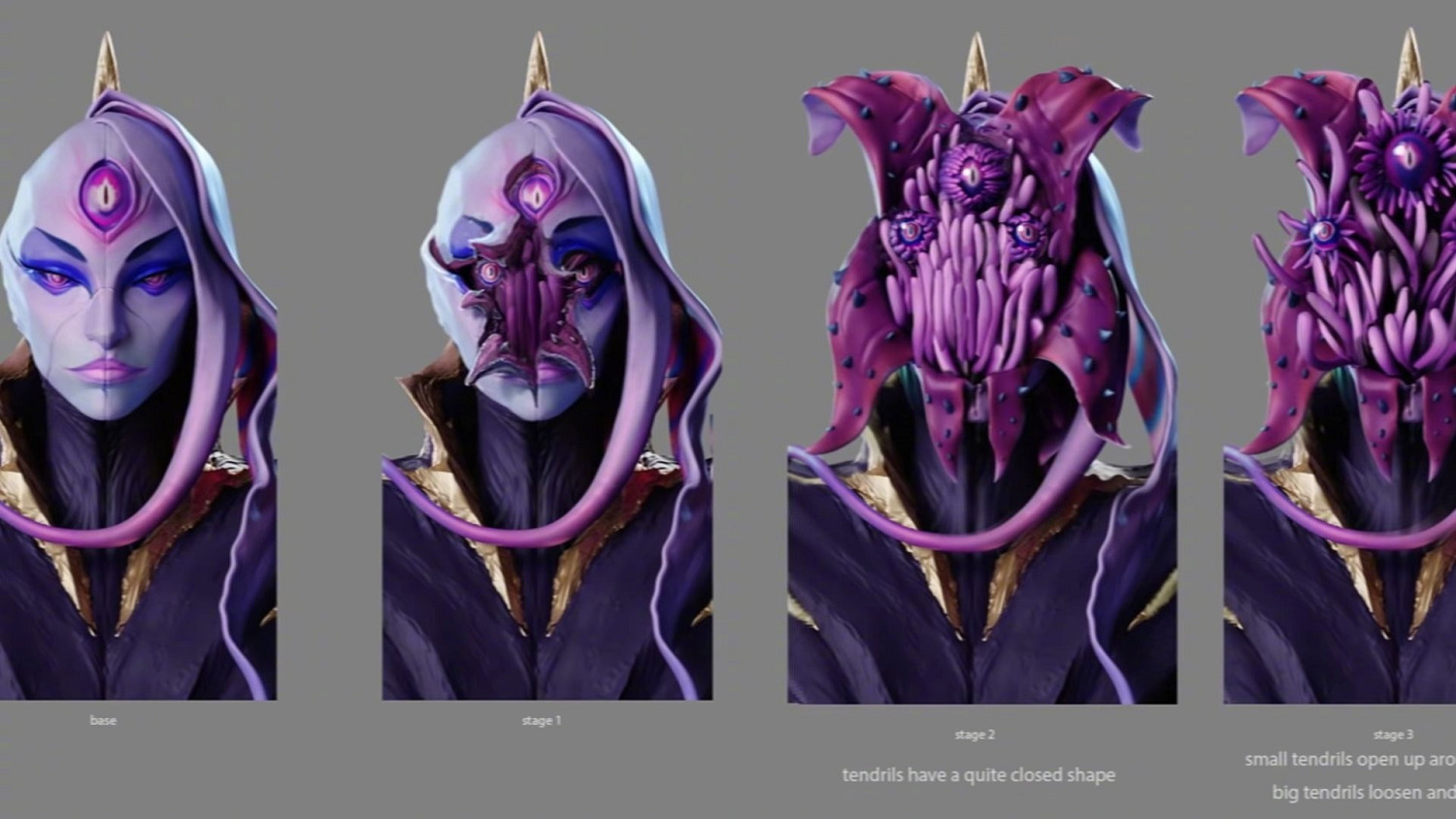 畫面略重口！《英雄聯盟》虛空女皇卑爾維斯設計稿公布