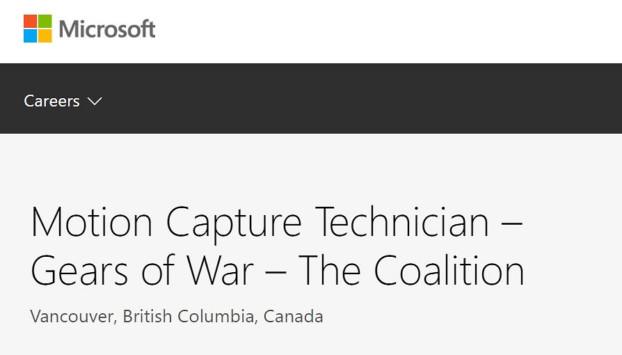 《戰爭機器6》確認開發中?工作室正招聘動捕人員! 《戰爭機器6》確認開發中?工作室正招聘動捕人員!