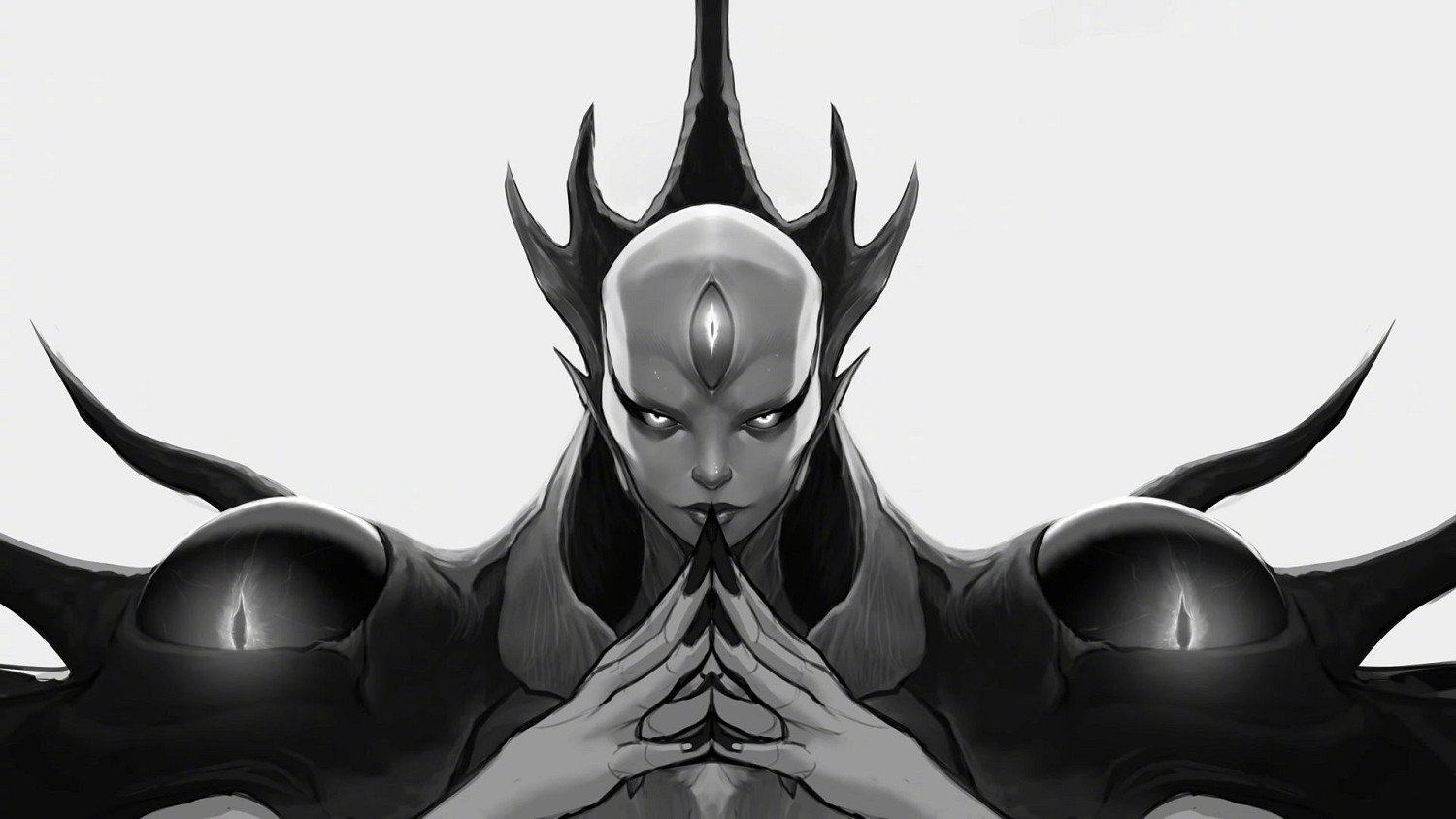 畫面略重口！《英雄聯盟》虛空女皇卑爾維斯設計稿公布