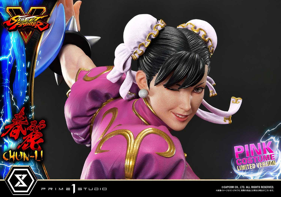 迷人又危險!P1S《快打旋風5》春麗粉紅戰袍雕像! 迷人又危險!P1S《快打旋風5》春麗粉紅戰袍雕像!