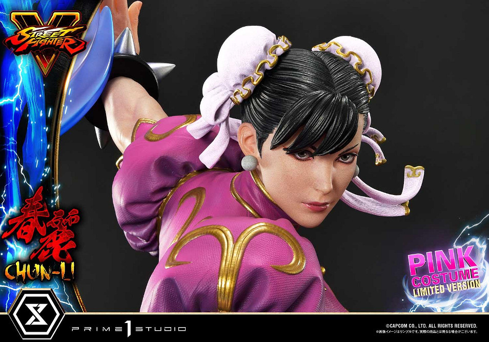 迷人又危險!P1S《快打旋風5》春麗粉紅戰袍雕像! 迷人又危險!P1S《快打旋風5》春麗粉紅戰袍雕像!