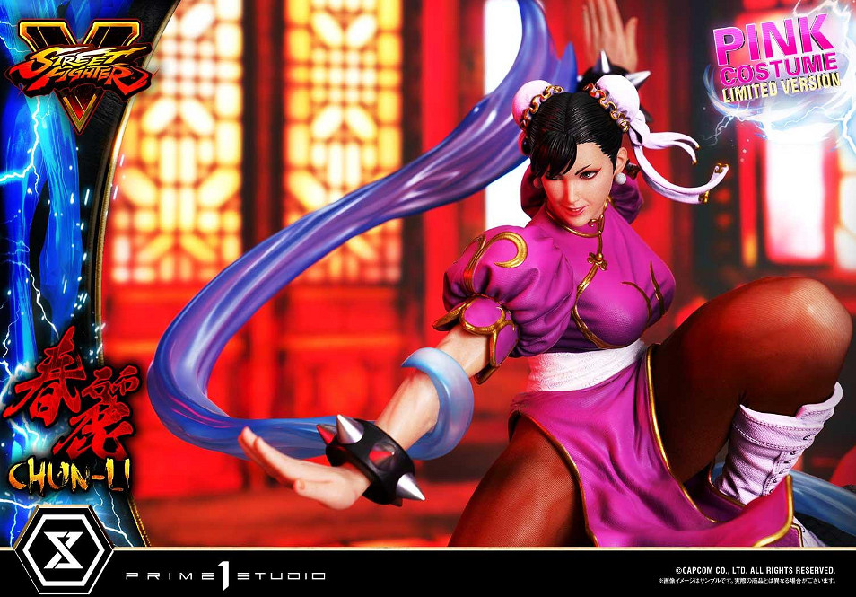 迷人又危險!P1S《快打旋風5》春麗粉紅戰袍雕像! 迷人又危險!P1S《快打旋風5》春麗粉紅戰袍雕像!