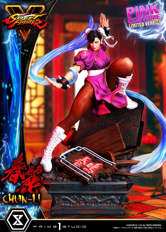 迷人又危險!P1S《快打旋風5》春麗粉紅戰袍雕像! 迷人又危險!P1S《快打旋風5》春麗粉紅戰袍雕像!