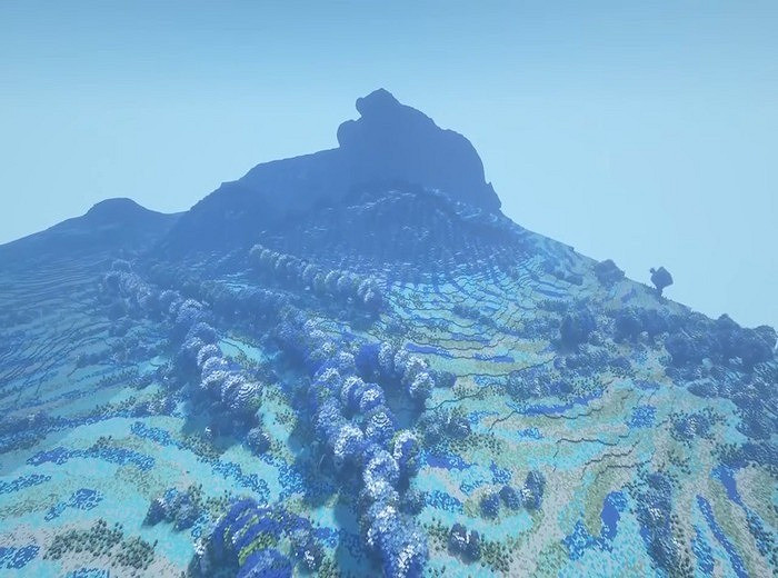 玩家在《當個創世神麥塊》中還原梵高名畫“星月夜”! 玩家在《當個創世神麥塊》中還原梵高名畫“星月夜”!