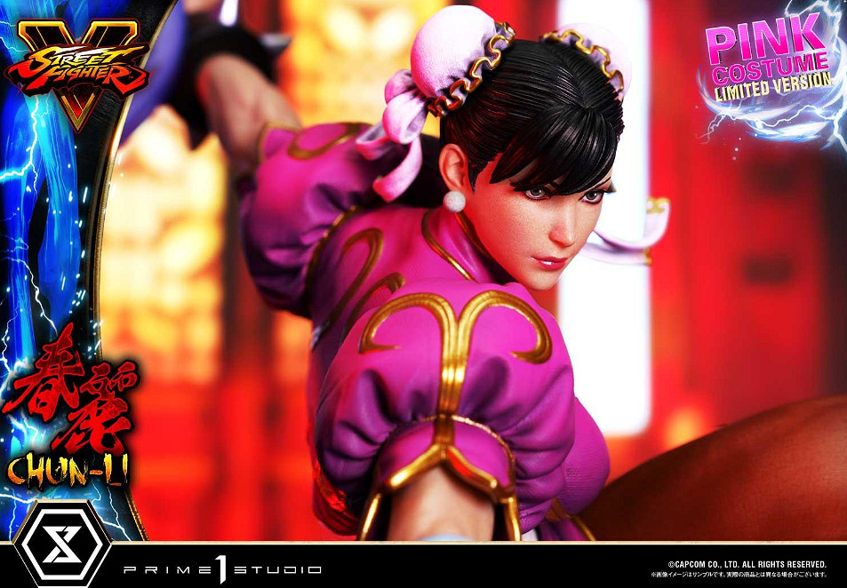 迷人又危險!P1S《快打旋風5》春麗粉紅戰袍雕像! 迷人又危險!P1S《快打旋風5》春麗粉紅戰袍雕像!