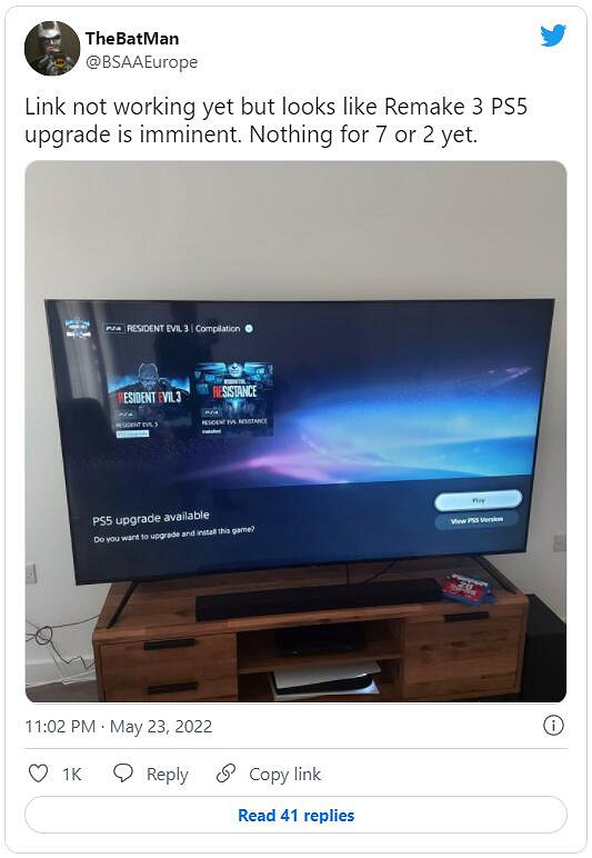 PS5驚現升級選項!次世代版《生化3:重製版》要來啦 PS5驚現升級選項!次世代版《生化3:重製版》要來啦