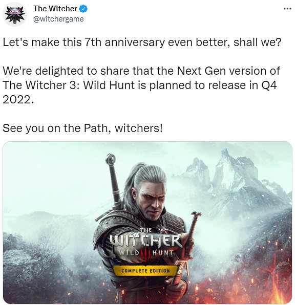 官方宣傳:《巫師3:狂獵》次世代版將於今年Q4發售 官方宣傳:《巫師3:狂獵》次世代版將於今年Q4發售