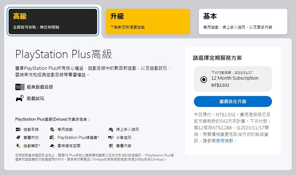 SIE緊急調整新PS+會員升級費用 現無需補折扣差額 SIE緊急調整新PS+會員升級費用 現無需補折扣差額