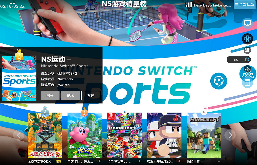 05.16-05.22全球遊戲銷量榜:《吸血鬼崛起》一騎絕塵 05.16-05.22全球遊戲銷量榜:《吸血鬼崛起》一騎絕塵