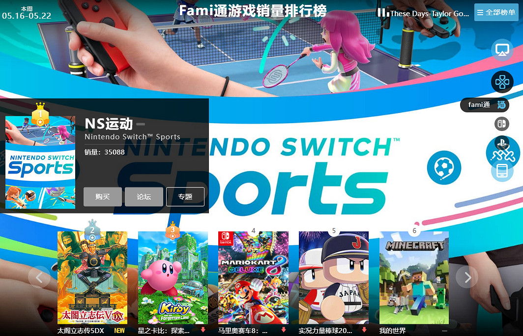 05.16-05.22全球遊戲銷量榜:《吸血鬼崛起》一騎絕塵 05.16-05.22全球遊戲銷量榜:《吸血鬼崛起》一騎絕塵