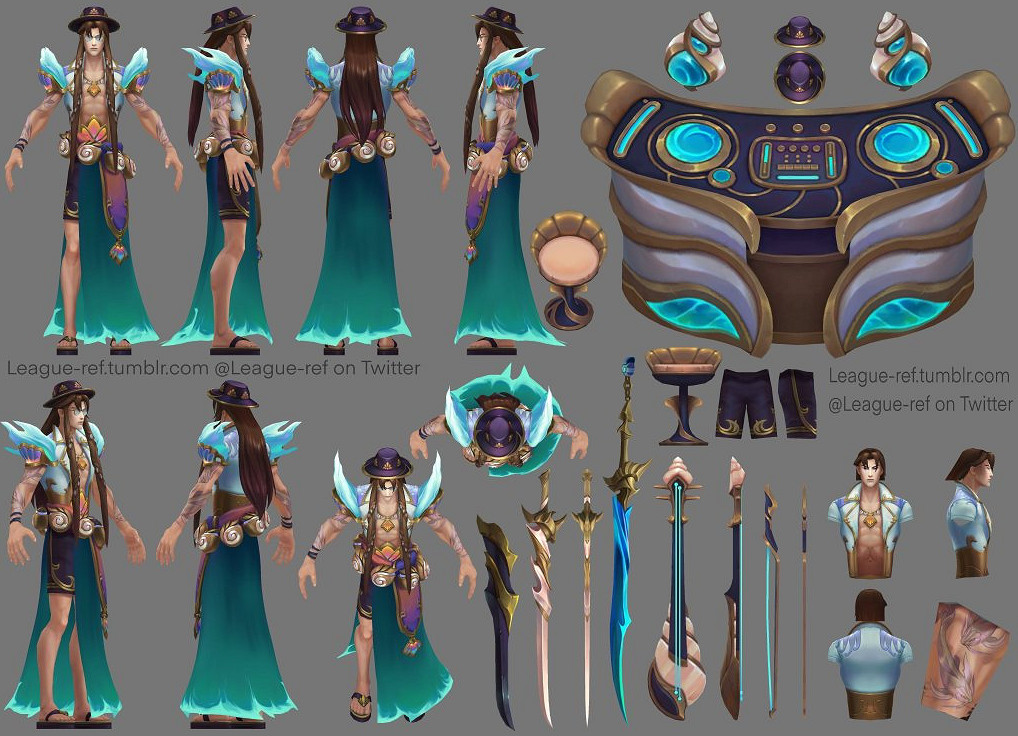 大家都穿的很清涼！《英雄聯盟》新泳裝皮膚建模展示