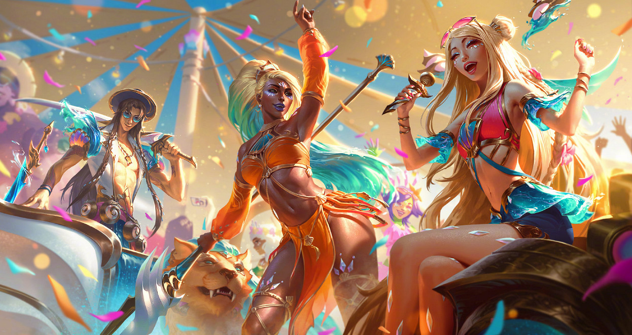 大家都穿的很清涼！《英雄聯盟》新泳裝皮膚建模展示