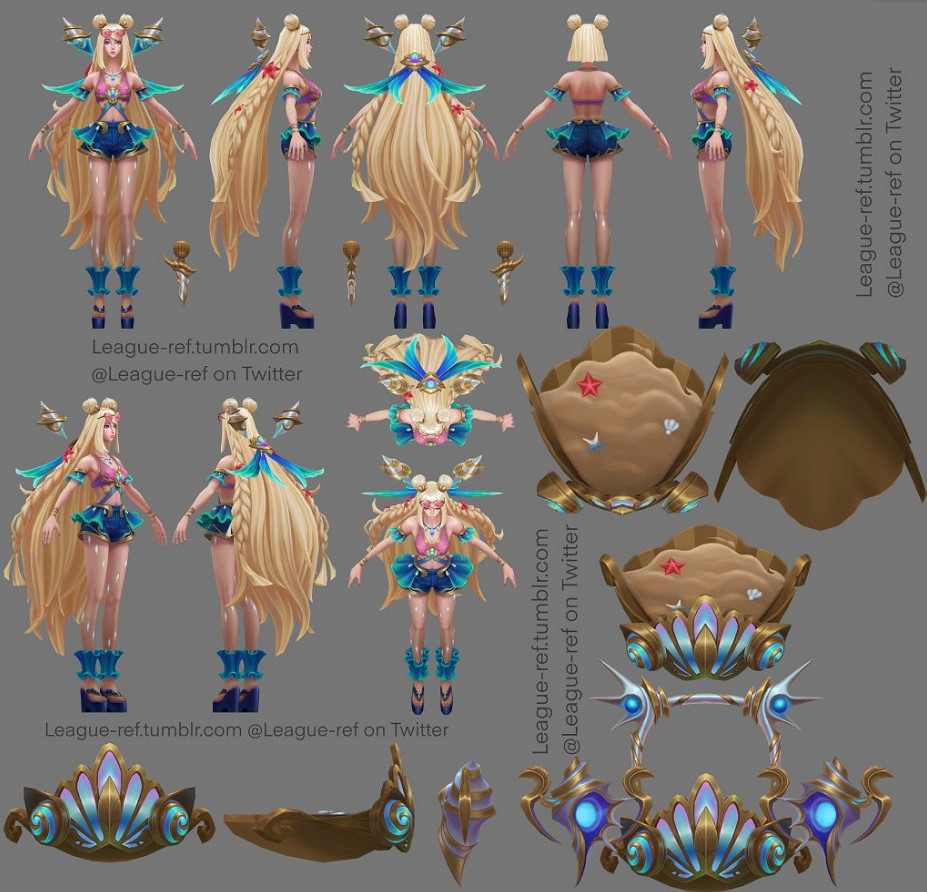 大家都穿的很清涼！《英雄聯盟》新泳裝皮膚建模展示