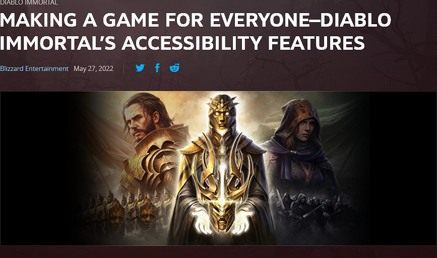 《暗黑破壞神:永生不朽》將包括語音和文字轉換功能 《暗黑破壞神:永生不朽》將包括語音和文字轉換功能