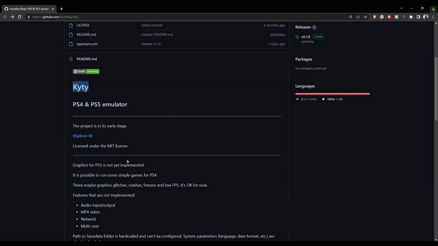 首個PS5模擬器「Kyty」震撼問世！已可運行PS4遊戲