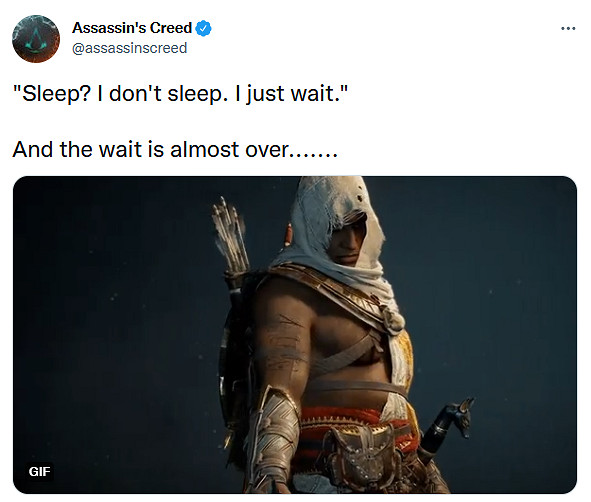 官方發推暗示《刺客教條:起源》60幀更新檔即將到來! 官方發推暗示《刺客教條:起源》60幀更新檔即將到來!