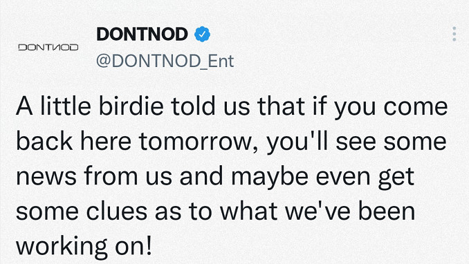 《奇異人生》開發商Dontnod將來有可能於明日公布新遊戲 《奇異人生》開發商Dontnod將來有可能於明日公布新遊戲