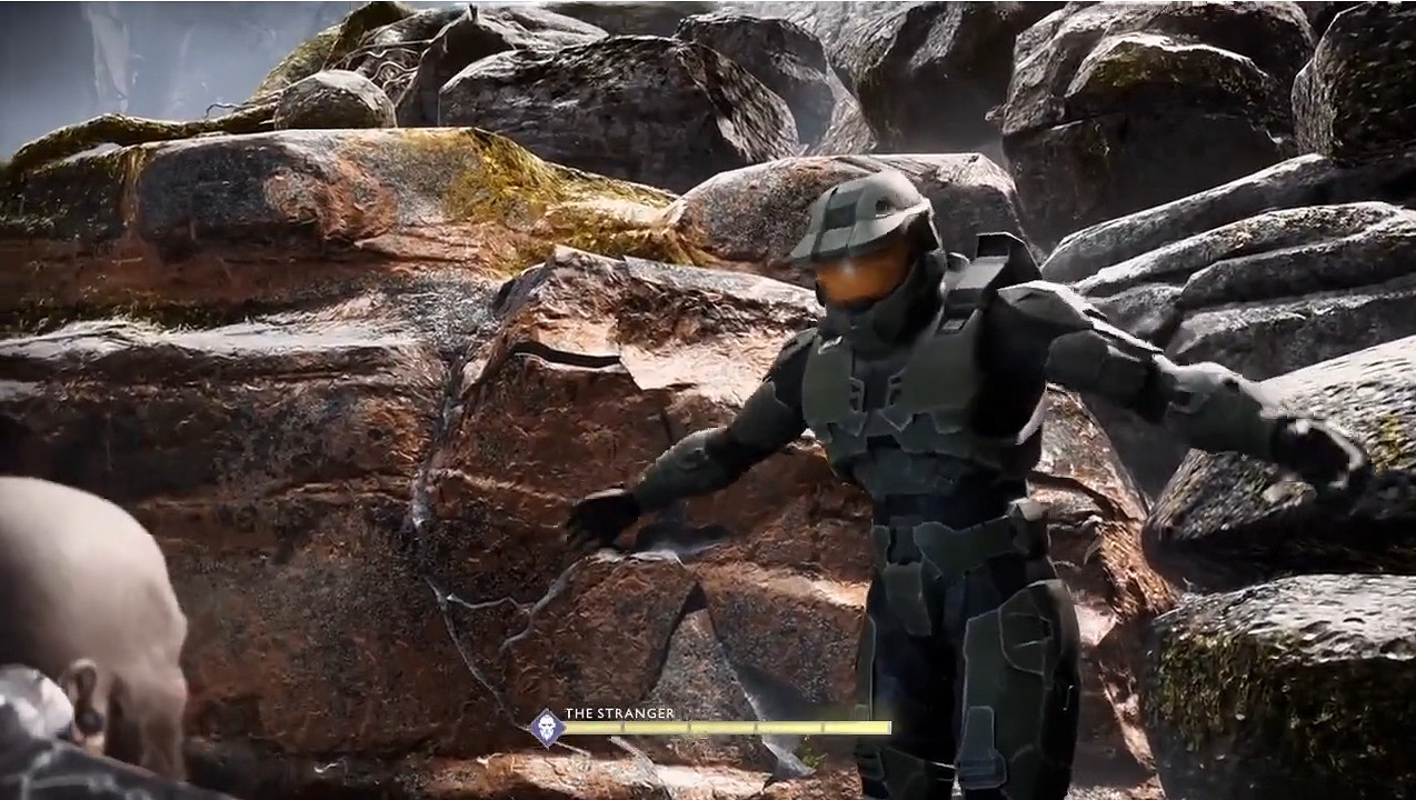 真“關公戰秦瓊”!《戰神4》士官長MOD展示公開 真“關公戰秦瓊”!《戰神4》士官長MOD展示公開