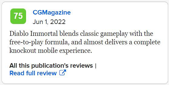 完美無缺 幾乎無敵!《暗黑破壞神:永生不朽》首批評分 完美無缺 幾乎無敵!《暗黑破壞神:永生不朽》首批評分