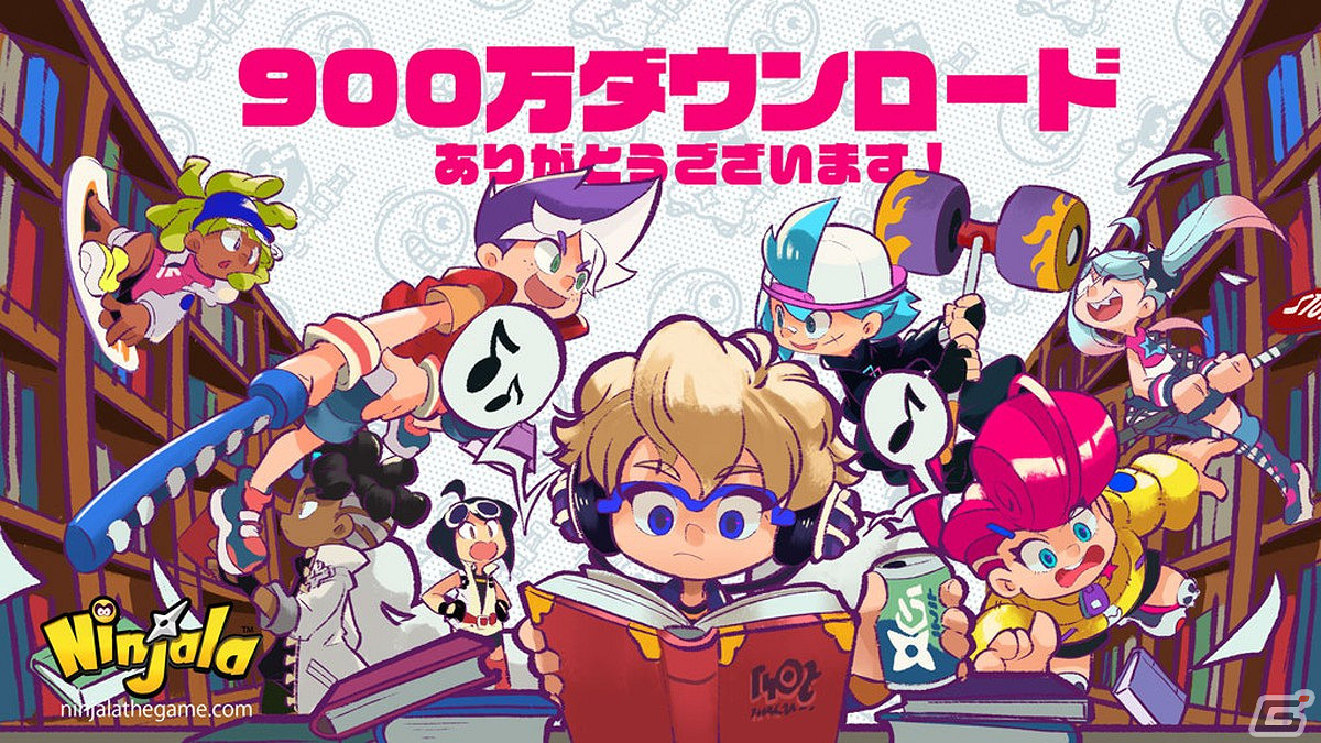 NS免費對戰遊戲《Ninjala》全球累計下載量破900萬! NS免費對戰遊戲《Ninjala》全球累計下載量破900萬!