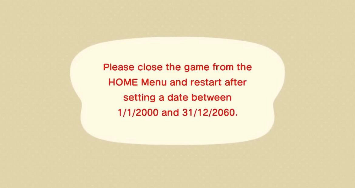 穿越是有極限的《動森》內建時間調至2061年會停止工作 穿越是有極限的《動森》內建時間調至2061年會停止工作