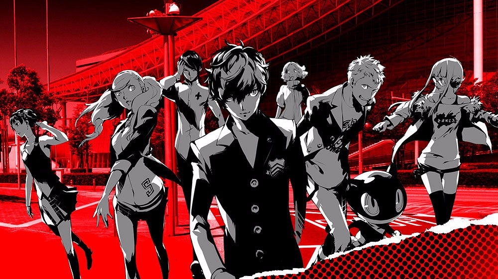 P5依舊天下第一?《女神異聞錄5》主角組黑白立繪鑒賞 P5依舊天下第一?《女神異聞錄5》主角組黑白立繪鑒賞