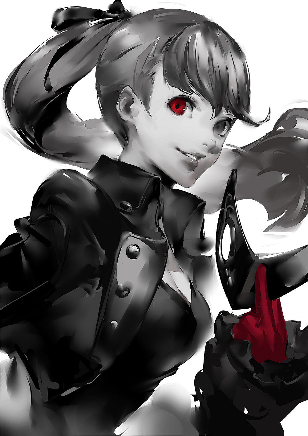 P5依舊天下第一?《女神異聞錄5》主角組黑白立繪鑒賞 P5依舊天下第一?《女神異聞錄5》主角組黑白立繪鑒賞