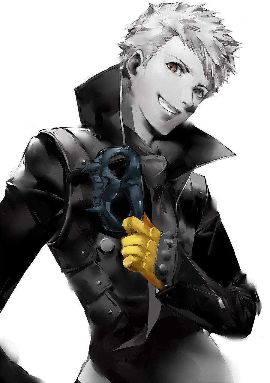 P5依舊天下第一?《女神異聞錄5》主角組黑白立繪鑒賞 P5依舊天下第一?《女神異聞錄5》主角組黑白立繪鑒賞