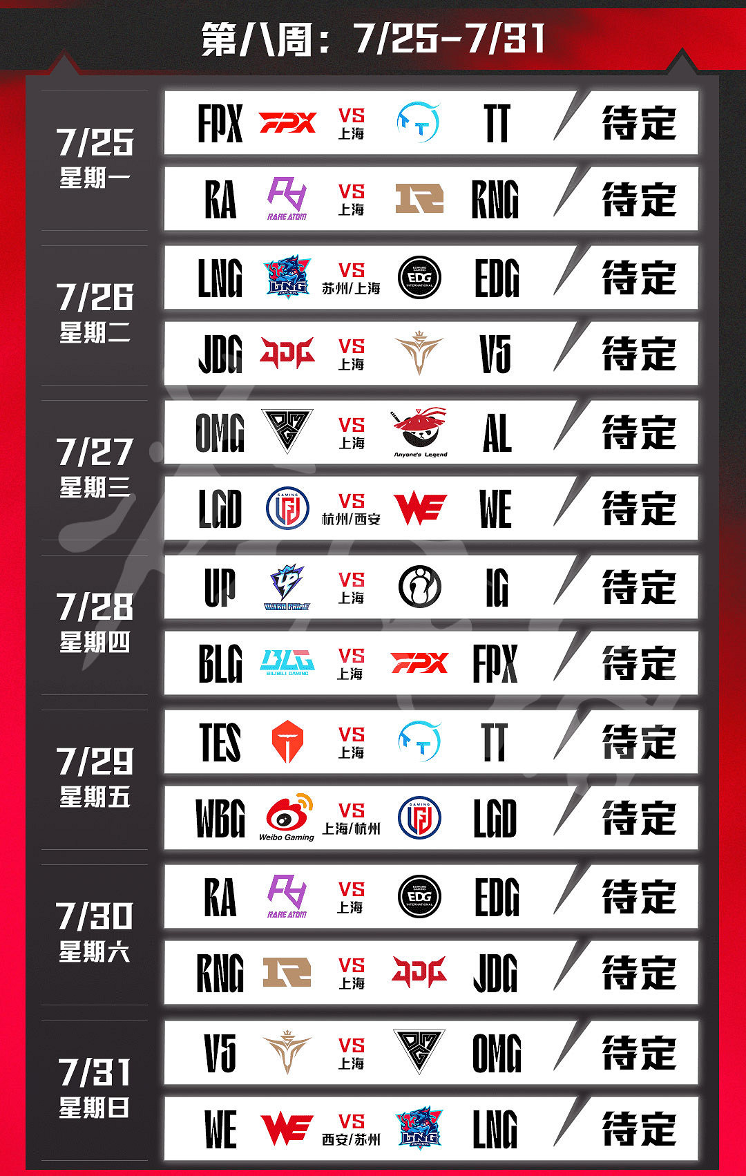《英雄聯盟》lpl2022夏季賽程表一覽 夏季賽2022賽程表分享