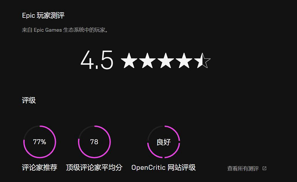 Epic平台"玩家測評"功能已上線！《FF7RE》4.9星好評