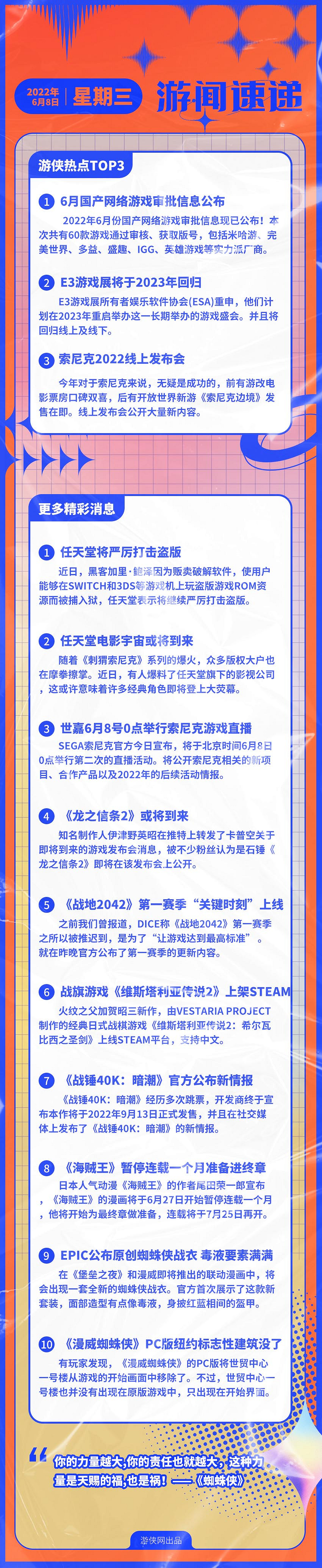 早報：6月中國大陸研發遊戲版號出爐 E3展會明年回歸