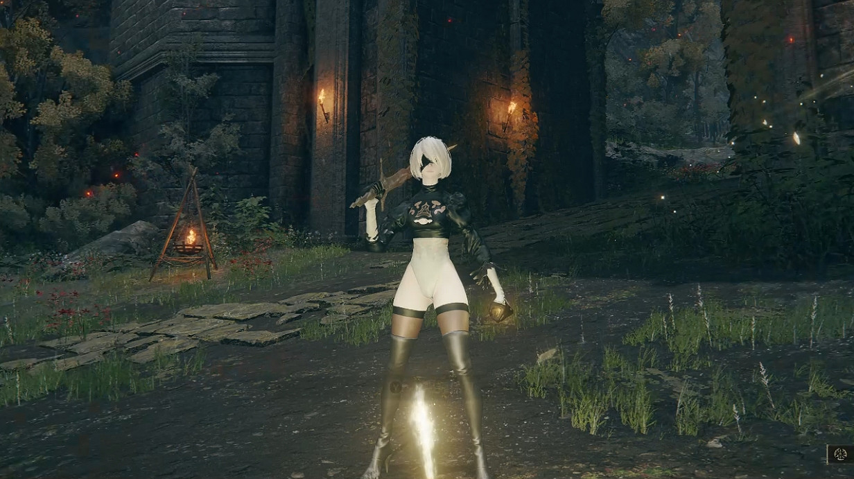 滿屏福利!《艾爾登法環》2B小姐姐「脫裙黑絲」MOD 滿屏福利!《艾爾登法環》2B小姐姐「脫裙黑絲」MOD