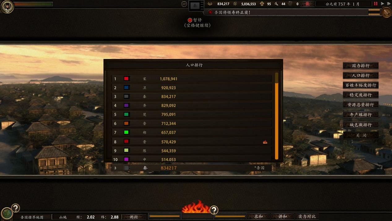 重生之我在春秋當諸侯?這款個人製作遊戲未來可期 重生之我在春秋當諸侯?這款個人製作遊戲未來可期