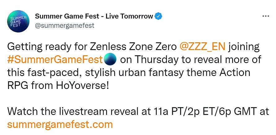 米哈遊《絕區零》將在"夏日遊戲節"亮相 發布新預告片 米哈遊《絕區零》將在"夏日遊戲節"亮相 發布新預告片