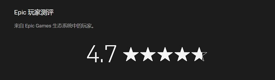 Epic平台天大的喜訊:玩家評分系統已開啟初步測試! Epic平台天大的喜訊:玩家評分系統已開啟初步測試!