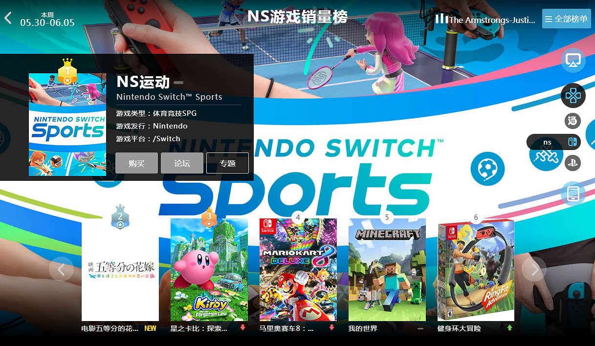 05.30-06.05全球遊戲銷量榜:《吸血鬼崛起》Steam熱銷 05.30-06.05全球遊戲銷量榜:《吸血鬼崛起》Steam熱銷
